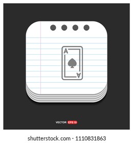 Playing Card Icon - Free vector icon