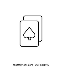 playing card icon, game vector, card illustration