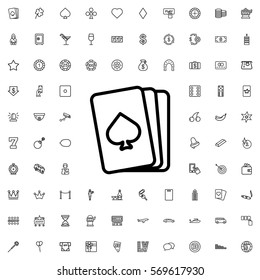 playing card icon illustration isolated vector sign symbol