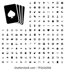 Playing card icon illustration isolated vector sign symbol. editable casino icons vector set.