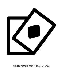 playing card icon isolated sign symbol vector illustration - high quality black style vector icons
