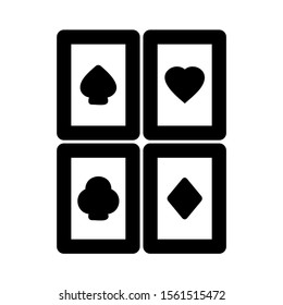 playing card icon isolated sign symbol vector illustration - high quality black style vector icons
