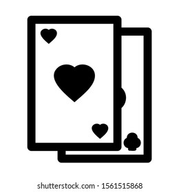 playing card icon isolated sign symbol vector illustration - high quality black style vector icons
