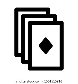 playing card icon isolated sign symbol vector illustration - high quality black style vector icons
