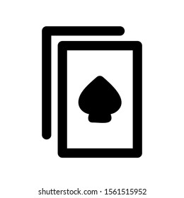 playing card icon isolated sign symbol vector illustration - high quality black style vector icons
