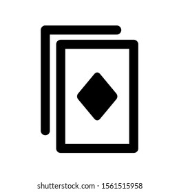 playing card icon isolated sign symbol vector illustration - high quality black style vector icons
