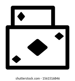playing card icon isolated sign symbol vector illustration - high quality black style vector icons
