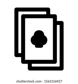 playing card icon isolated sign symbol vector illustration - high quality black style vector icons
