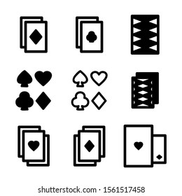 playing card icon isolated sign symbol vector illustration - Collection of high quality black style vector icons
