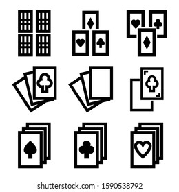 playing card icon isolated sign symbol vector illustration - Collection of high quality black style vector icons
