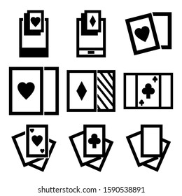playing card icon isolated sign symbol vector illustration - Collection of high quality black style vector icons
