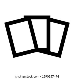 playing card icon isolated sign symbol vector illustration - high quality black style vector icons
