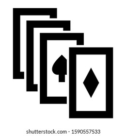 playing card icon isolated sign symbol vector illustration - high quality black style vector icons
