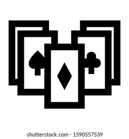 playing card icon isolated sign symbol vector illustration - high quality black style vector icons

