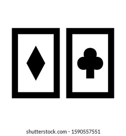playing card icon isolated sign symbol vector illustration - high quality black style vector icons
