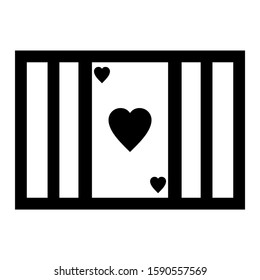 playing card icon isolated sign symbol vector illustration - high quality black style vector icons
