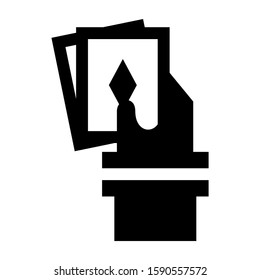 playing card icon isolated sign symbol vector illustration - high quality black style vector icons
