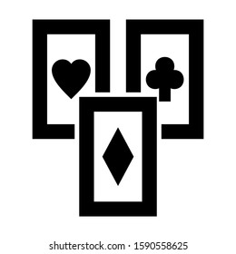 playing card icon isolated sign symbol vector illustration - high quality black style vector icons
