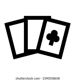 playing card icon isolated sign symbol vector illustration - high quality black style vector icons
