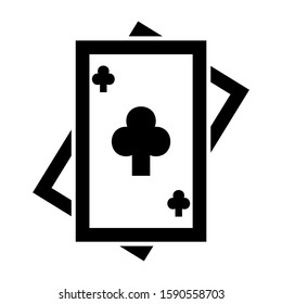 playing card icon isolated sign symbol vector illustration - high quality black style vector icons
