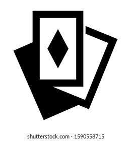 playing card icon isolated sign symbol vector illustration - high quality black style vector icons

