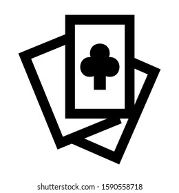 playing card icon isolated sign symbol vector illustration - high quality black style vector icons
