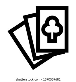 playing card icon isolated sign symbol vector illustration - high quality black style vector icons
