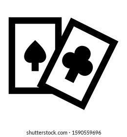 playing card icon isolated sign symbol vector illustration - high quality black style vector icons
