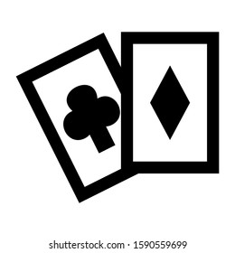 playing card icon isolated sign symbol vector illustration - high quality black style vector icons
