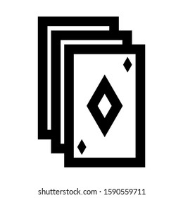 playing card icon isolated sign symbol vector illustration - high quality black style vector icons
