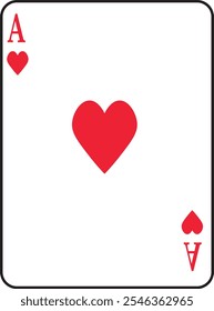 Playing card icon silhouette and editable red and black color flat or line vector isolated on transparent background. Spade ace suit A hearts playing card symbol. Poker card game sign pictogram.