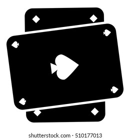 Playing card icon. Simple illustration of playing card vector icon for web