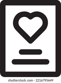 playing card icon. simple outline playing card vector icon. on white background.
