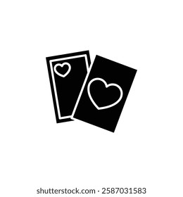 playing card icon Simple thin line logo