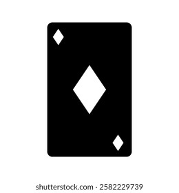 playing card icon. Spade royal straight flush poker hand flat vector icon for casino apps and websites