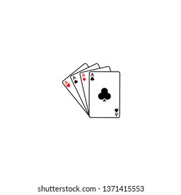 playing card icon vector