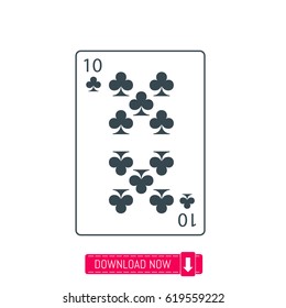 Playing card icon, vector