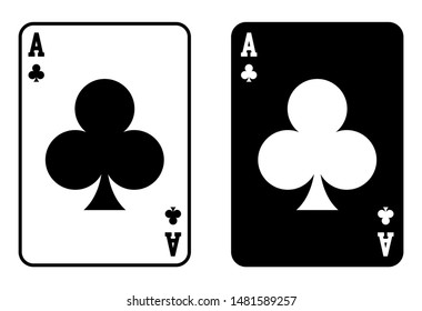 Playing Card Icon Vector Illustration Silhouette