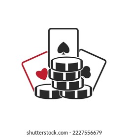 Playing card icon vector illustration template