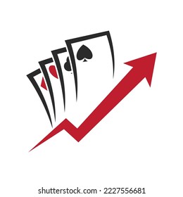 Playing card icon vector illustration template