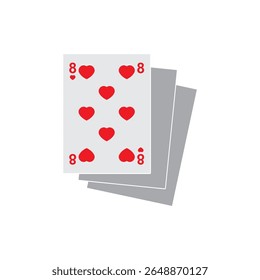 Playing card icon vector illustration template