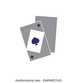 Playing card icon vector illustration template
