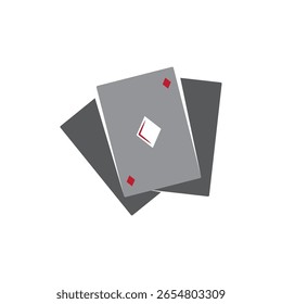 Playing card icon vector illustration template