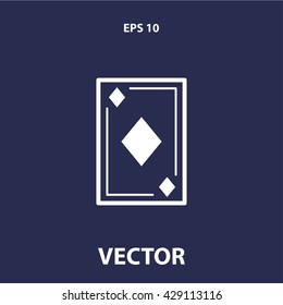 playing card icon. playing card vector illustration
