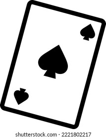 símbolo del vector de icono de la tarjeta de reproducción plantilla de fondo blanco 