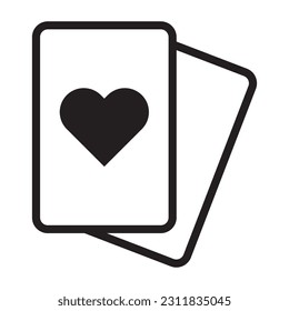 playing card icon vector template illustration logo design