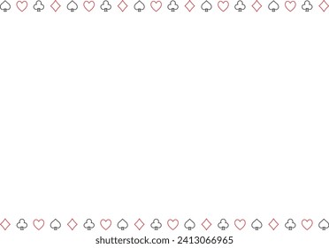 Playing card illustration background material