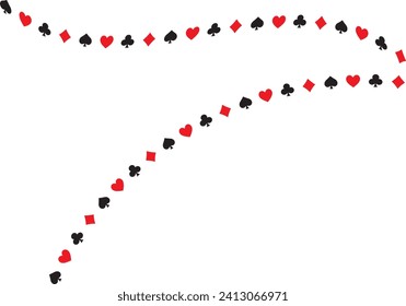 Playing card illustration background material