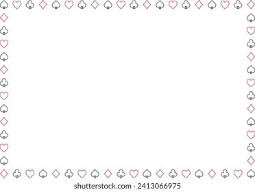 Playing card illustration background material