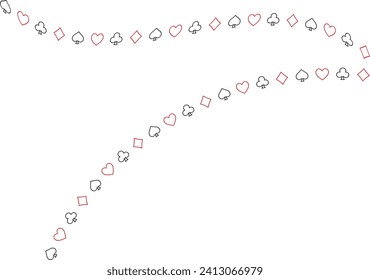 Playing card illustration background material
